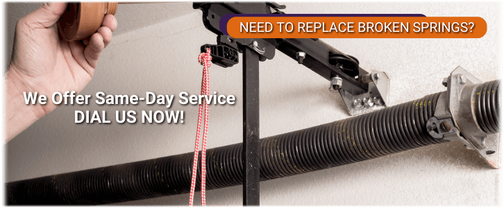 Broken Garage Door Spring Nolensville TN
